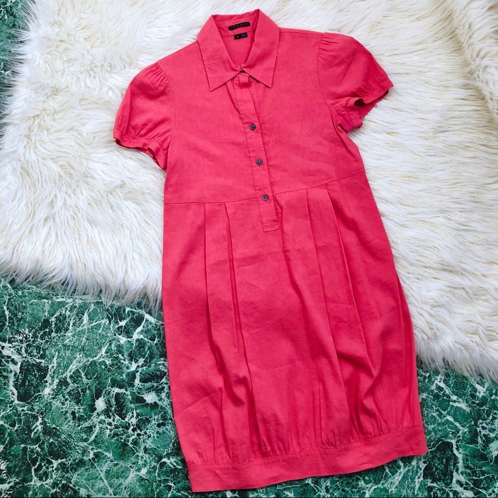 ☣️SALE! Theory | Marisole Cap Sleeve Linen Dress